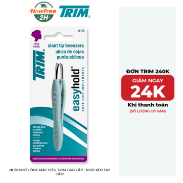 Nhíp Nhổ Lông Mày Hiệu TRIM Cao Cấp - Nhíp Xéo Tay Cầm