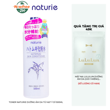 Toner Naturie Dưỡng Ẩm Da Từ Hạt Ý Dĩ 500ml
