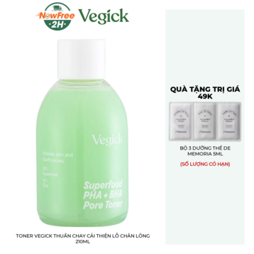 Toner Vegick Thuần Chay Cải Thiện Lỗ Chân Lông 210ml