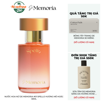 Nước Hoa Nữ De Memoria #01 Spello Hương Mê Hoặc 30ml