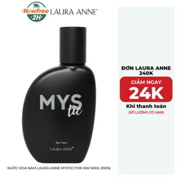 Nước Hoa Nam Laura Anne Mystic For Him 50ml (Đen)