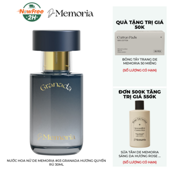 Nước Hoa Nữ De Memoria #03 Granada Hương Quyến Rũ 30ml