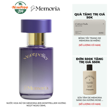 Nước Hoa Nữ De Memoria #05 Montpellier Hương Ngọt Ngào 30ml