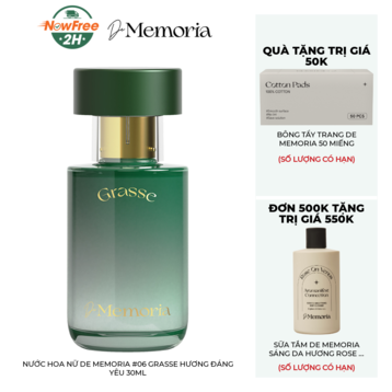 Nước Hoa Nữ De Memoria #06 Grasse Hương Đáng Yêu 30ml