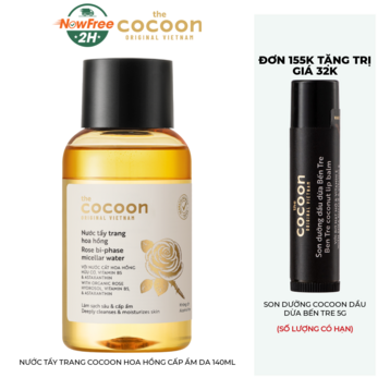 Nước Tẩy Trang Cocoon Hoa Hồng Cấp Ẩm Da 140ml