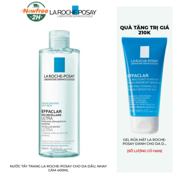 Nước Tẩy Trang La Roche-Posay Cho Da Dầu, Nhạy Cảm 400ml