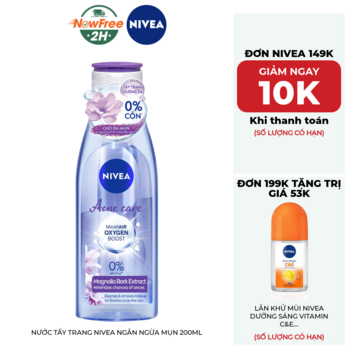 Nước Tẩy Trang Nivea Ngăn Ngừa Mụn 200ml