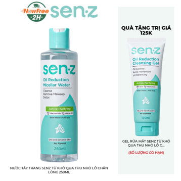 Nước Tẩy Trang Senz Từ Khổ Qua Thu Nhỏ Lỗ Chân Lông 250ml