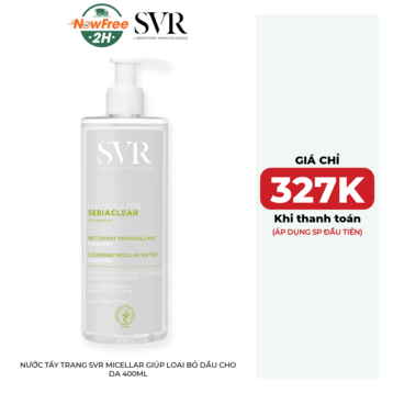 Nước Tẩy Trang SVR Micellar Giúp Loại Bỏ Dầu Cho Da 400ml