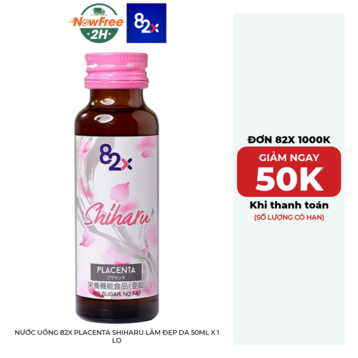 Nước Uống 82X Placenta Shiharu Làm Đẹp Da 50ml x 1 Lọ