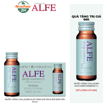 Nước Uống Collagen Alfe Tăng Độ Ẩm &amp; Độ Đàn Hồi 10 Lọ