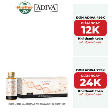 Nước Uống Làm Đẹp Adiva Collagen 14 Chai/Hộp