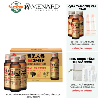 Nước Uống Menard Sâm Linh Chi Hỗ Trợ Tăng Lực 50mlx10chai