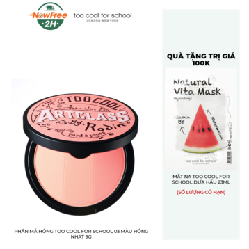 Phấn Má Hồng Too Cool For School 03 Màu Hồng Nhạt 9g