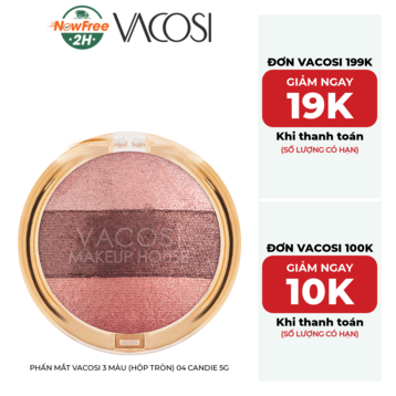 Phấn Mắt Vacosi 3 Màu (Hộp Tròn) 04 Candie 5g
