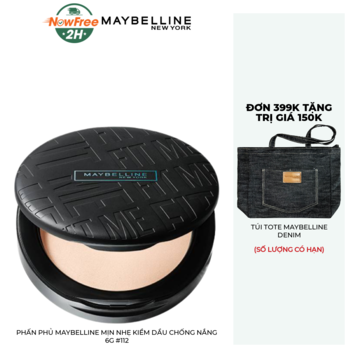 Phấn Phủ Maybelline Mịn Nhẹ Kiềm Dầu Chống Nắng 6g #112