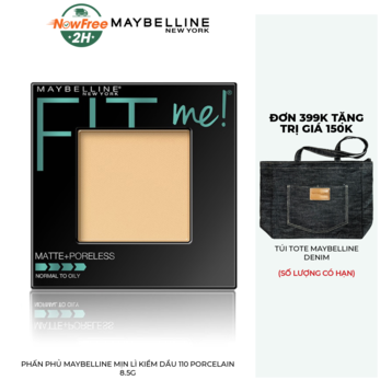 Phấn Phủ Maybelline Mịn Lì Kiềm Dầu 110 Porcelain 8.5g