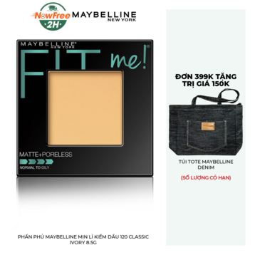 Phấn Phủ Maybelline Mịn Lì Kiềm Dầu 120 Classic Ivory 8.5g