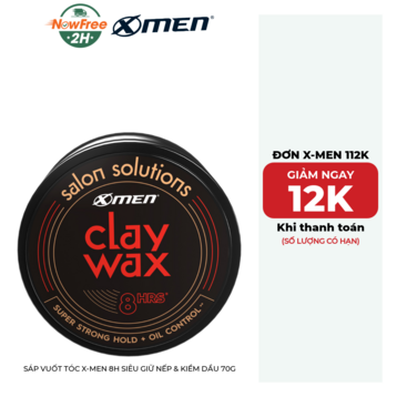 Sáp Vuốt Tóc X-Men 8H Siêu Giữ Nếp &amp; Kiềm Dầu 70g