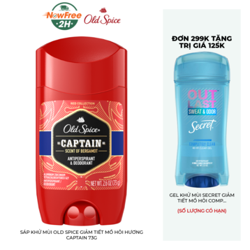 Sáp Khử Mùi Old Spice Giảm Tiết Mồ Hôi Hương Captain 73g