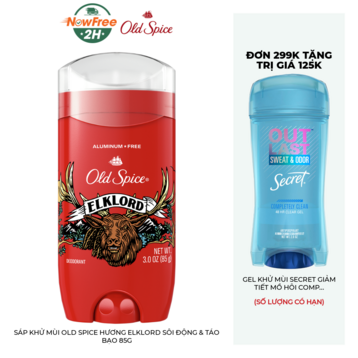 Sáp Khử Mùi Old Spice Hương ElkLord Sôi Động &amp; Táo Bạo 85g