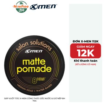 Sáp Vuốt Tóc X-Men Công Thức Gốc Nước &amp; Giữ Nếp 8H 70g