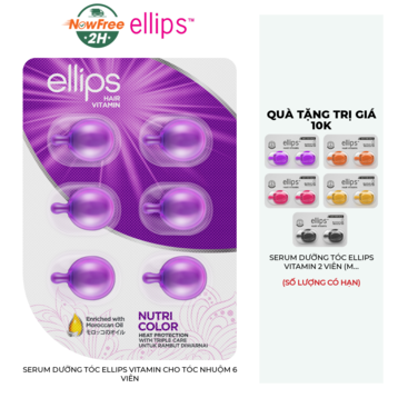 Serum Dưỡng Tóc Ellips Vitamin Cho Tóc Nhuộm 6 Viên