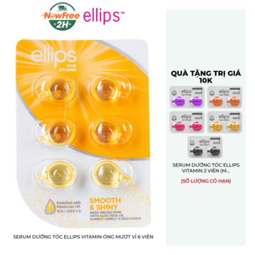Serum Dưỡng Tóc Ellips Vitamin Óng Mượt Vỉ 6 Viên