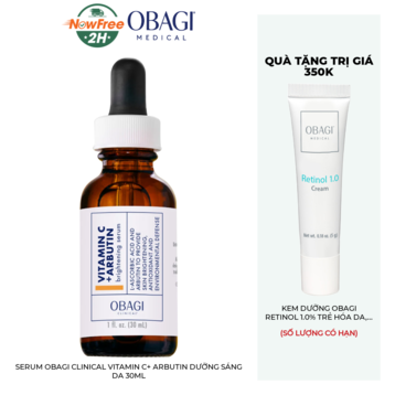 Serum Obagi Clinical Vitamin C+ Arbutin Dưỡng Sáng Da 30ml