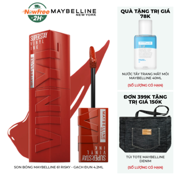Son Bóng Maybelline 61 Risky - Gạch Đun 4.2ml