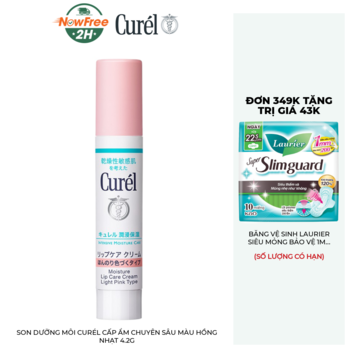 Son Dưỡng Môi Curél Cấp Ẩm Chuyên Sâu Màu Hồng Nhạt 4.2g