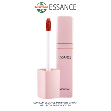 Son Kem Essance Mịn Mượt Chuẩn Màu BG34 Rose Wood 3g