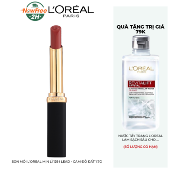Son Môi L'Oreal Mịn Lì 129 I Lead - Cam Đỏ Đất 1.7g