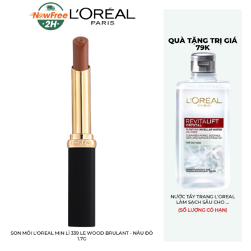 Son Môi L'Oreal Mịn Lì 339 Le Wood Brulant - Nâu Đỏ 1.7g