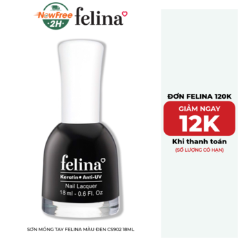 Sơn Móng Tay Felina Màu Đen CS902 18ml