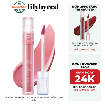 Son Tint Lilybyred M12 Muscat Shower - Hồng Lạnh 3.8g