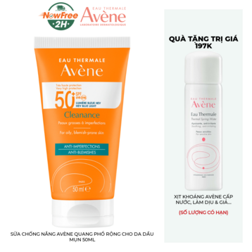 Sữa Chống Nắng Avène Quang Phổ Rộng Cho Da Dầu Mụn 50ml