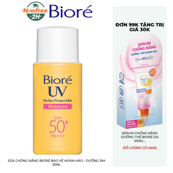 Sữa Chống Nắng Bioré Bảo Vệ Hoàn Hảo - Dưỡng Ẩm 25ml