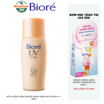 Sữa Chống Nắng Bioré Trang Điểm SPF 50+/PA++++ 30ml