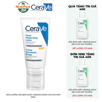 Sữa Dưỡng Ẩm Ban Ngày CeraVe Dành Cho Da Mặt 52ml