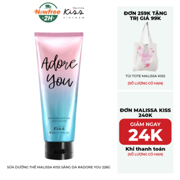 Sữa Dưỡng Thể Malissa Kiss Sáng Da #Adore You 226g