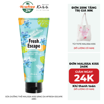 Sữa Dưỡng Thể Malissa Kiss Sáng Da #Fresh Escape 226g