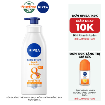 Sữa Dưỡng Thể Nivea Phục Hồi &amp; Chống Nắng Ban Ngày 350ml