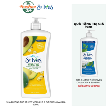 Sữa Dưỡng Thể St.Ives Vitamin E &amp; Bơ Dưỡng Ẩm Da 621ml