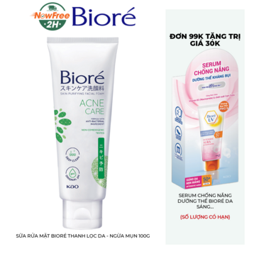 Sữa Rửa Mặt Bioré Thanh Lọc Da - Ngừa Mụn 100g