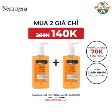 Sữa Rửa Mặt Neutrogena Làm Sạch Sâu Dạng Gel 150ml