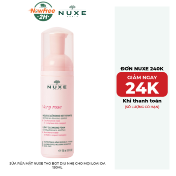 Sữa Rửa Mặt Nuxe Tạo Bọt Dịu Nhẹ Cho Mọi Loại Da 150ml