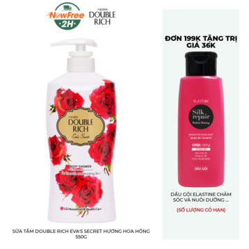Sữa Tắm Double Rich Eva's Secret Hương Hoa Hồng 550g