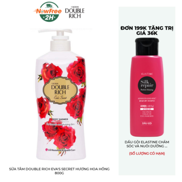 Sữa Tắm Double Rich Eva's Secret Hương Hoa Hồng 800g