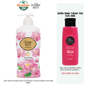 Sữa Tắm Double Rich Glowing Lotus Hương Hoa Sen 800g